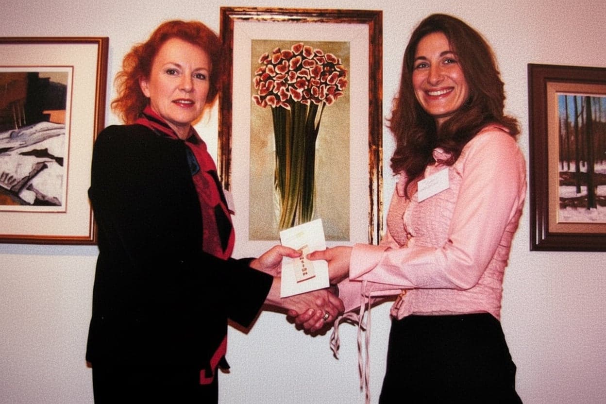 With juror Ernestine Tahedl
