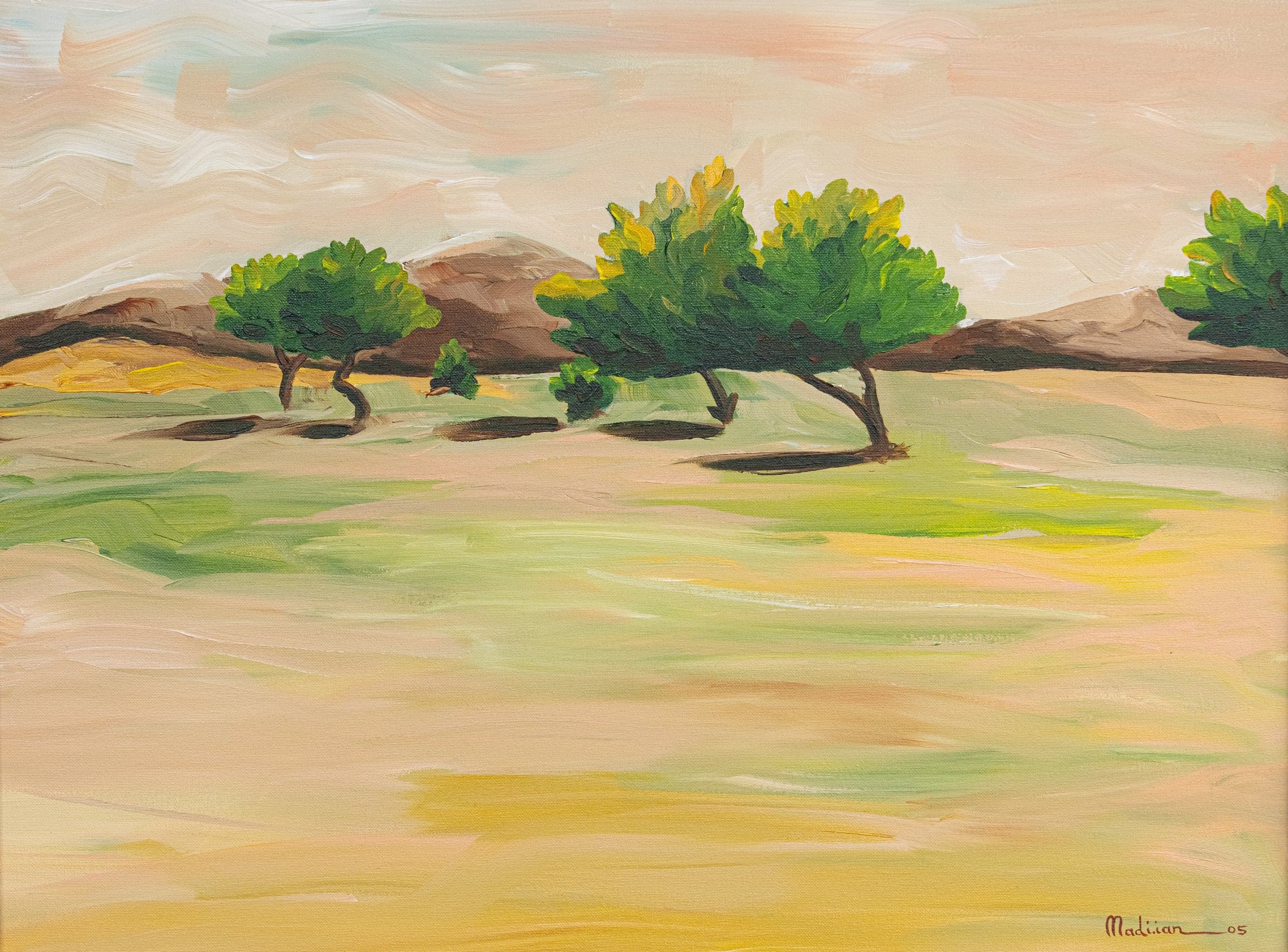 Three Trees, Ararat Plain by Madlen Movsessian